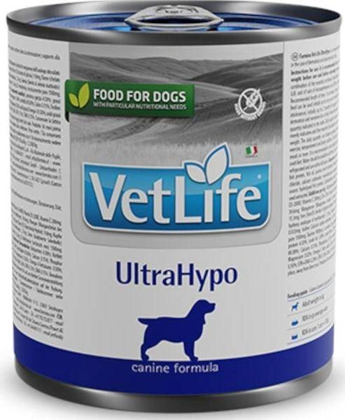VetLife UltraHypo Konserve Köpek Maması 300 Gr