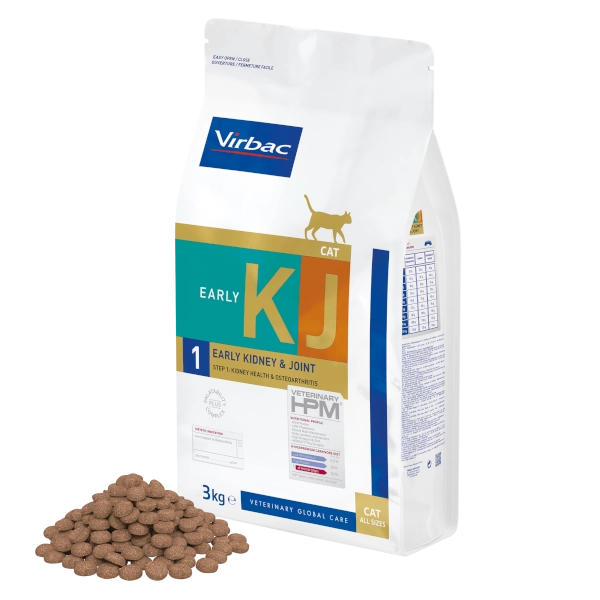 Virbac KJ 1 Early Kidney Joint Support Cat Böbrek ve Eklem Desteği Kedi Maması 1,5 kg KJ1
