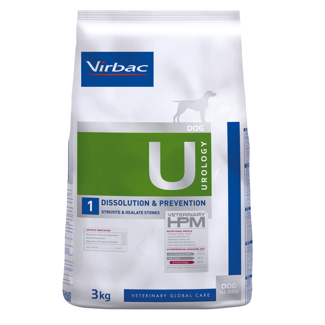 Virbac U1 Urology Dissolution & Prevention Üriner Köpek Maması 3 Kg
