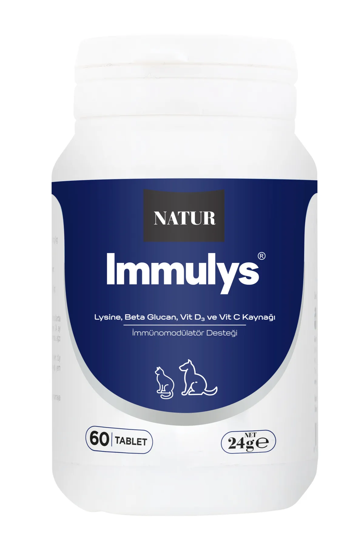Natur Immulys Kedi Köpek Bağışıklık Güçlendirici 60 Tablet