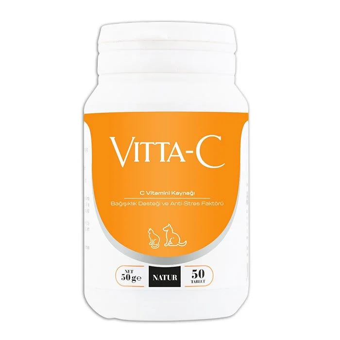 Natur Vitta C Kedi Ve Köpekler İçin C Vitamini 50 Tablet