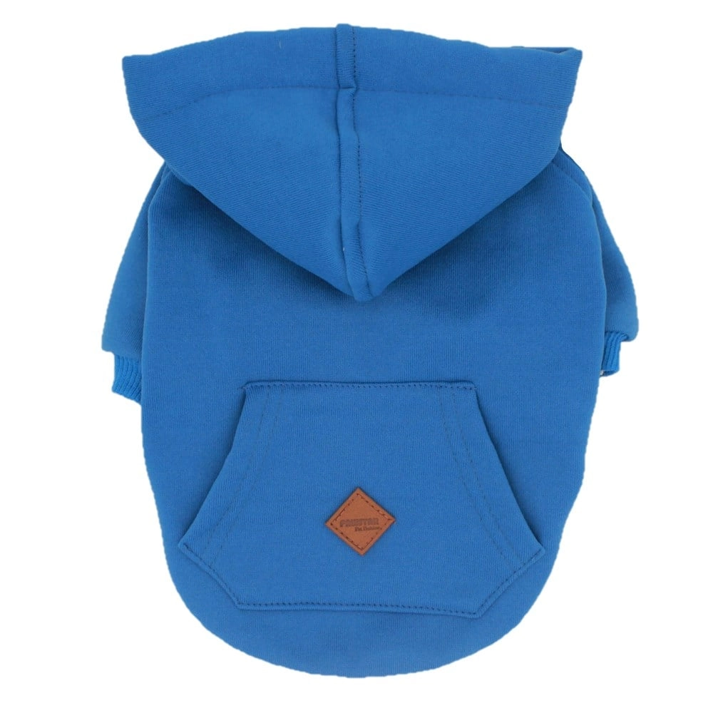 Pawstar İçi Polar, Küçük Irk Köpek Sweatshirtü Mavi