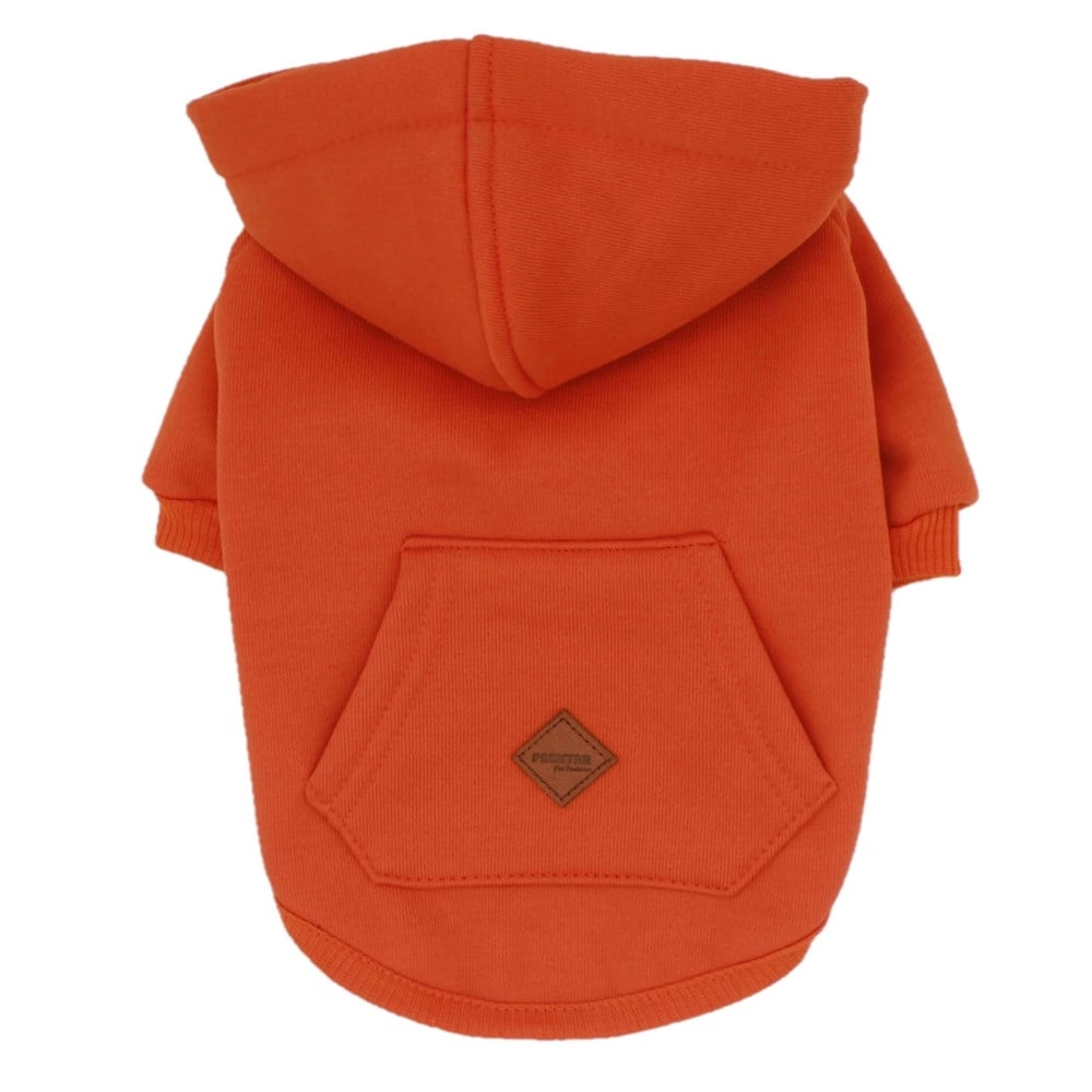 Pawstar İçi Polar, Küçük Irk Köpek Sweatshirtü Turuncu