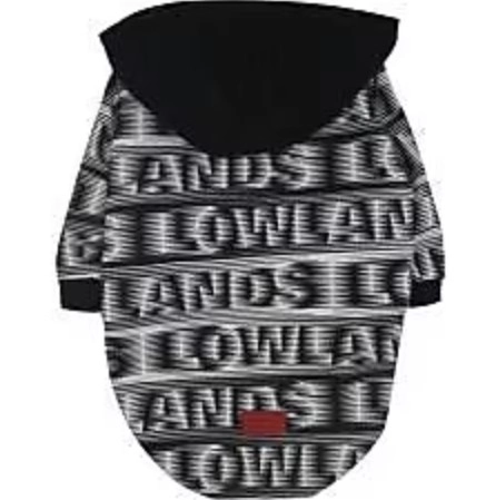 Pawstar Orta ve Büyük Irk Köpekler için Siyah Desenli Köpek Kıyafeti