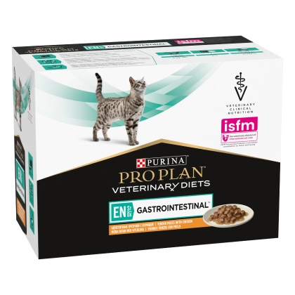 Pro Plan Veteriner Diyet E/N Gastrointestinal Kedi Yaş Maması (Tavuklu) 10x85 Gr