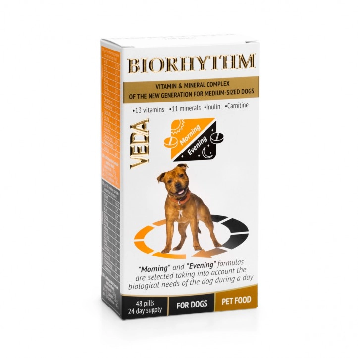 Veda Biorhythym for Dogs | Köpekler için Vitamin-Mineral Kompleksi 48 Tablet