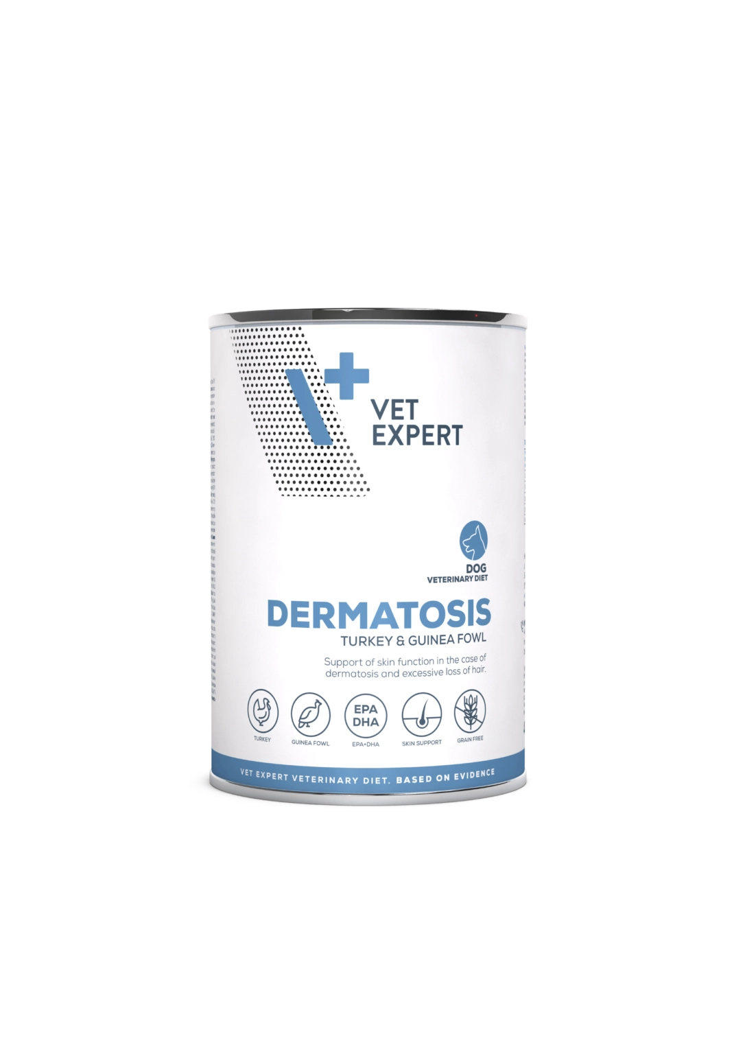 Vetexpert Dermatosis Turkey & Guinea Konserve Köpek Maması 400g