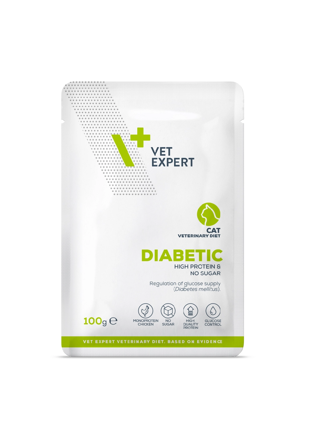 VetExpert Diabetic Cat 100g Yaş Kedi Maması 12 adet
