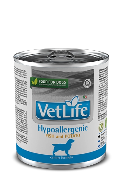 Vetlife Hypoallergenic Fish-Potato Köpek Konservesi 300 gr