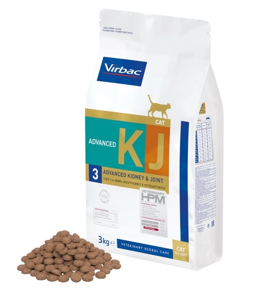 Virbac KJ3 Advanced Kidney Joint Support Cat Böbrek ve Eklem Desteği Kedi Maması 1,5 kg KJ 3